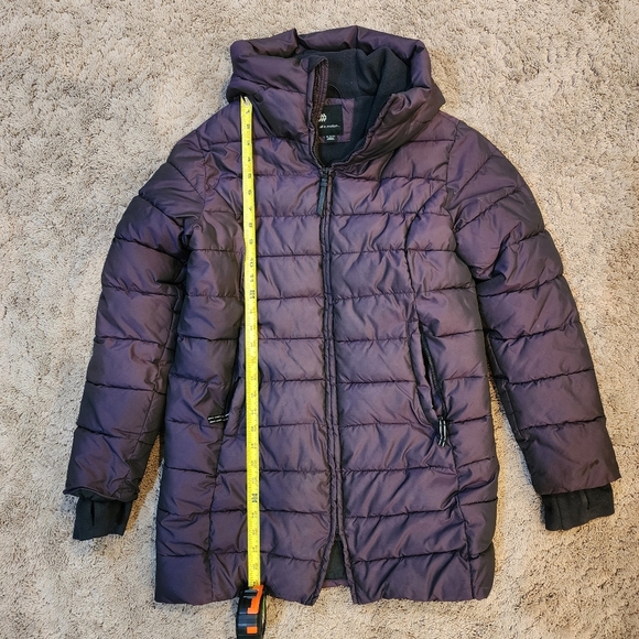 All In Motion Girls Hooded Purple Puffer Jacket Size XL 14/16 - Picture 14 of 16